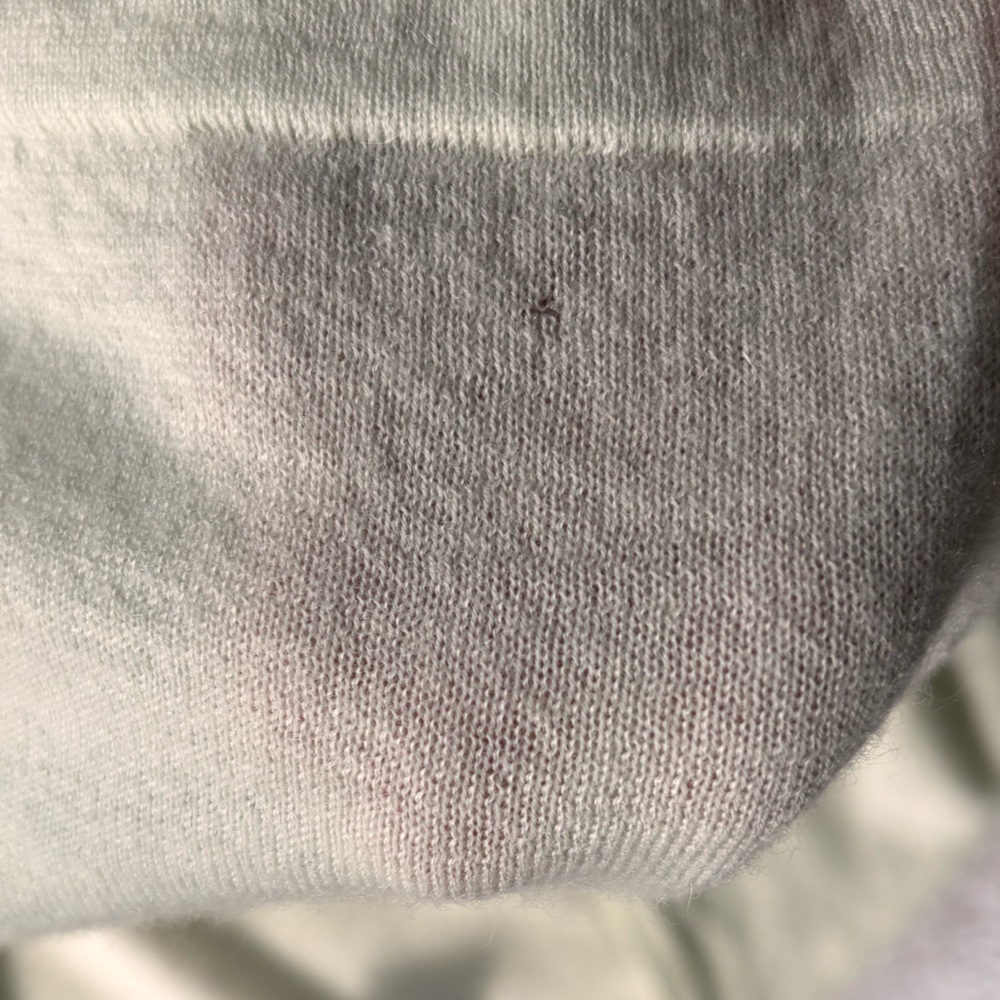 Lord & Taylor 100% Cashmere Cardigan Sweater Pale Green Large - Picture 6 of 6